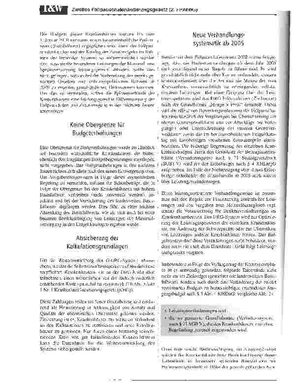 Vorschauseite 3: Veränderte Rahmenbedingungen für die Konvergenzphase2. FPÄndG am 1. Januar 2005 in Kraft getreten