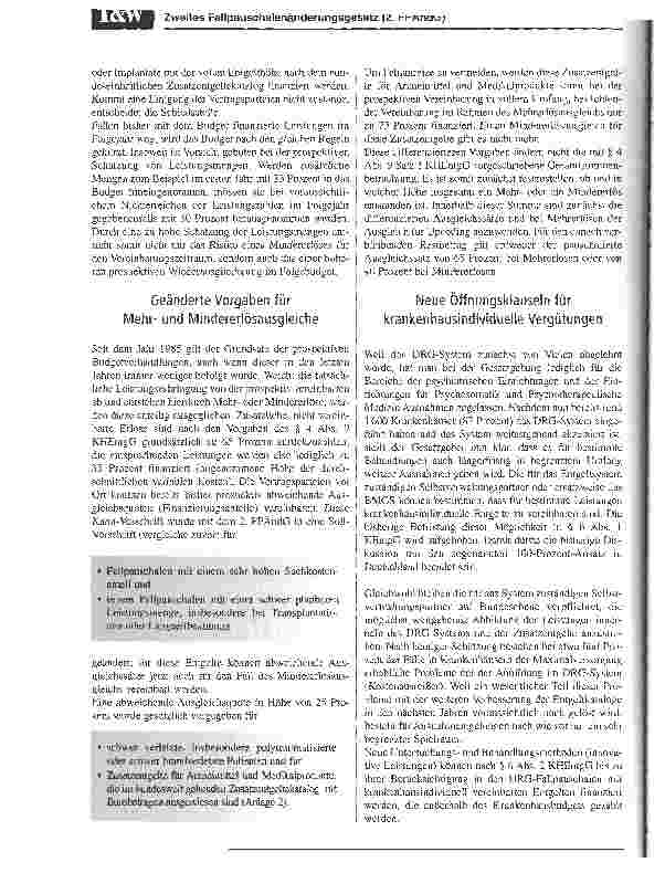 Vorschauseite 5: Veränderte Rahmenbedingungen für die Konvergenzphase2. FPÄndG am 1. Januar 2005 in Kraft getreten