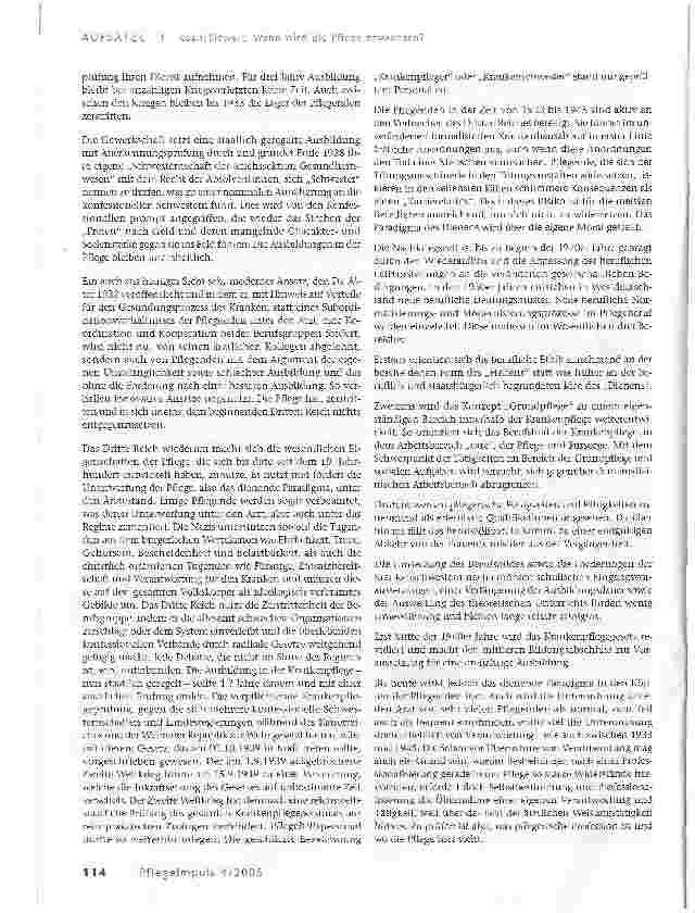 Vorschauseite 3: Wann wird die Pflege erwachsen?Der Weg der Professionalisierung aus der Vergangenheit in die Zukunft