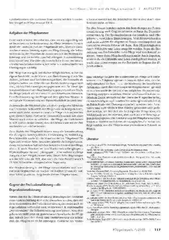 Vorschauseite 6: Wann wird die Pflege erwachsen?Der Weg der Professionalisierung aus der Vergangenheit in die Zukunft