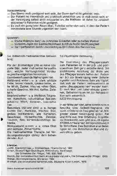 Vorschauseite 2: Die Stomapflege - Fortsetzung und Schluß