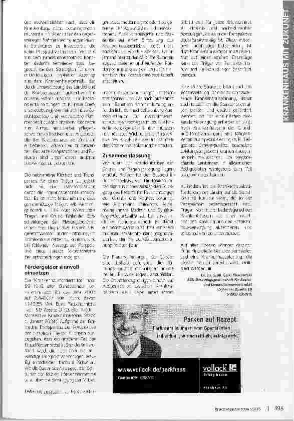 Vorschauseite 4: Krankenhausplanung als PerspektivplanungAnforderungen an die Krankenhausplanung der Länder