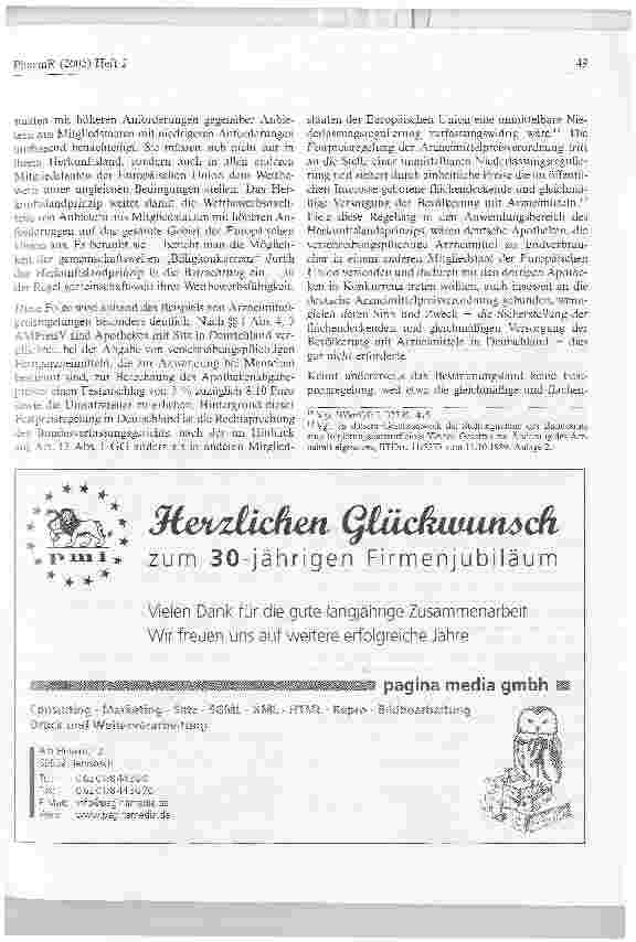 Vorschauseite 3: Herkunftslandprinzip im Gesundheitswesen: Königsoder Irrweg? - Beispiele aus der Arzneimittelversorgung -