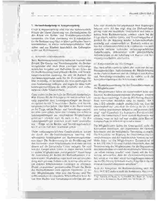Vorschauseite 6: Herkunftslandprinzip im Gesundheitswesen: Königsoder Irrweg? - Beispiele aus der Arzneimittelversorgung -