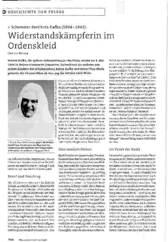 Vorschauseite 1: Widerstandskämpferin im Ordenskleid
