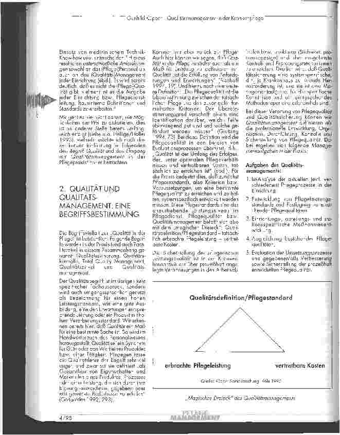 Vorschauseite 2: Qualitätsmanagement in der stationären Krankenpflege