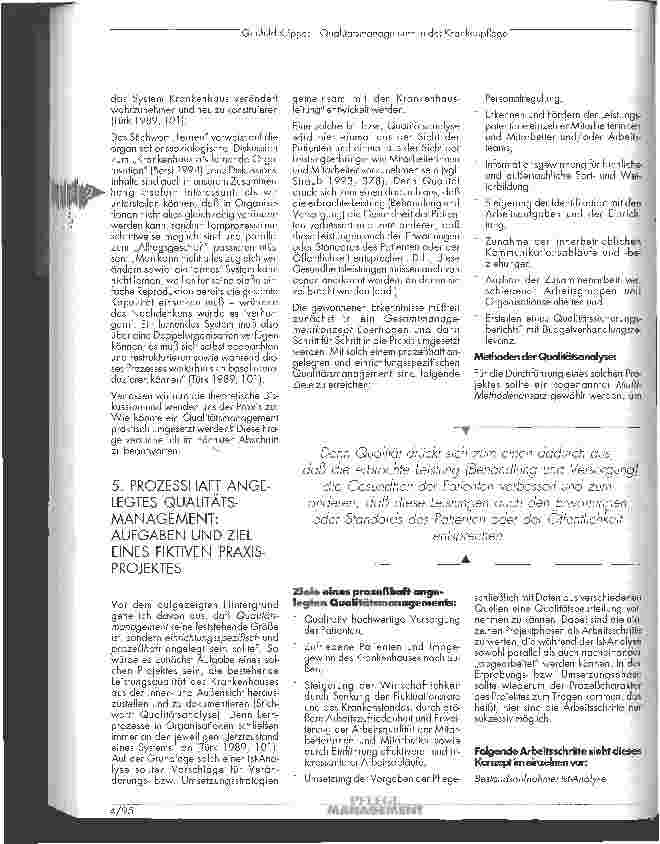 Vorschauseite 4: Qualitätsmanagement in der stationären Krankenpflege