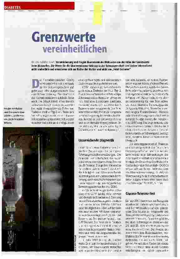 Vorschauseite 1: Grenzwerte vereinheitlichen