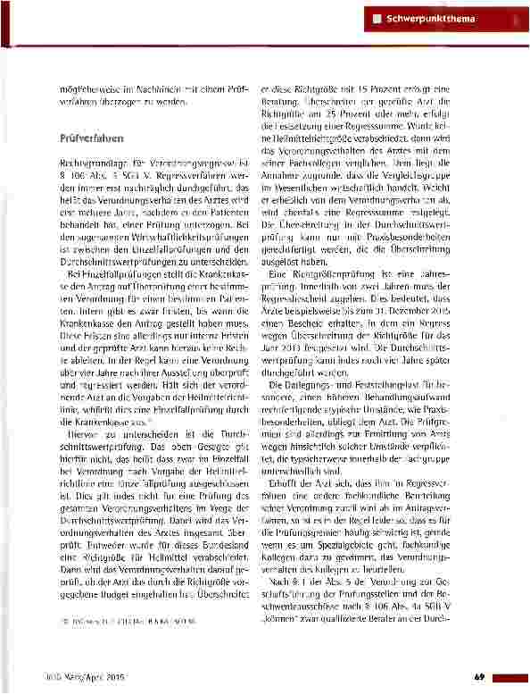 Vorschauseite 6: Heilmittel-Verordnungsregress: Grundlasen, Besonderheiten und Tipps