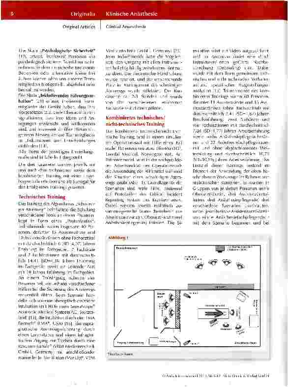 Vorschauseite 4: Ist Reden wichtig? Technisches versus kombiniert technisches/nicht-technisches Atemwegstraining in der Anästhesie und Intensivmedizin