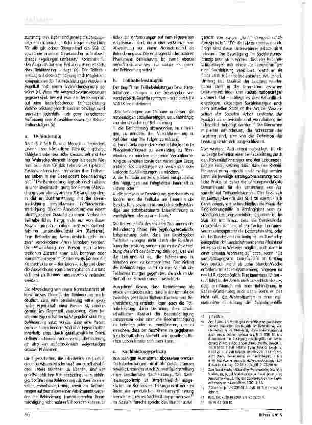 Vorschauseite 2: Selbstbestimmung in Recht und Praxis der Teilhabeleistungen
