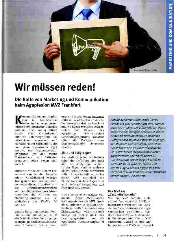 Vorschauseite 1: Wir müssen reden!