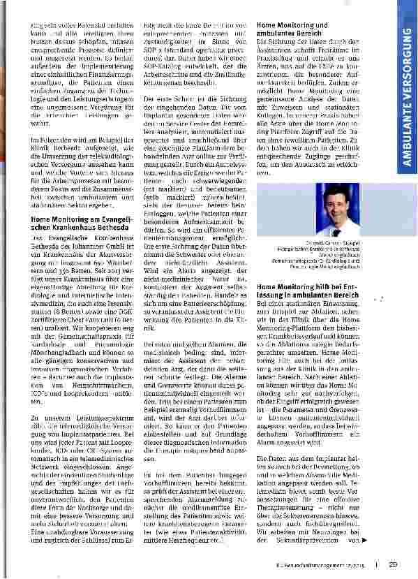Vorschauseite 2: Patientenversorgung verbessern, Zusammenarbeit stärken