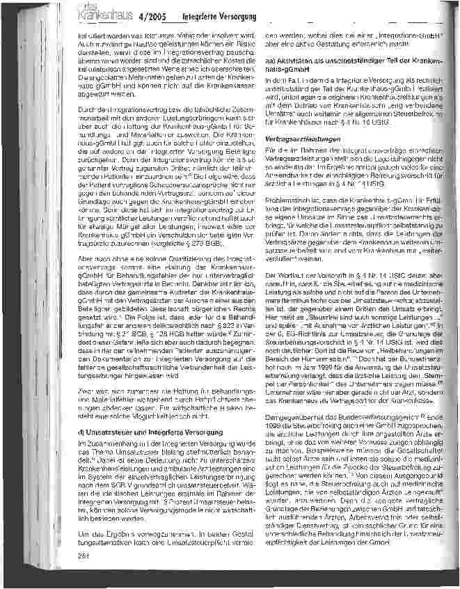 Vorschauseite 4: Gemeinnützige Krankenhäuser: rechtliche Umsetzung einer Integrierten Versorgung