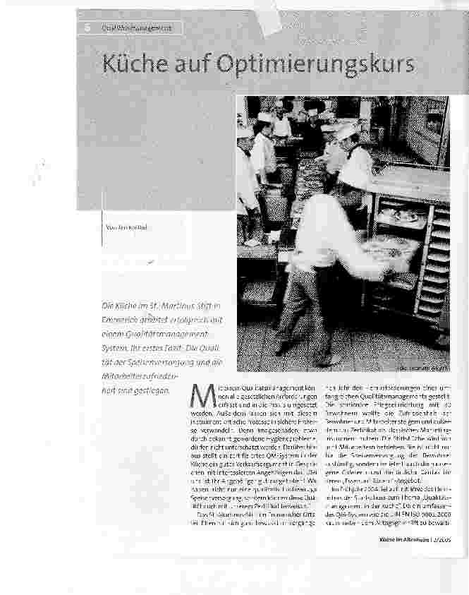 Vorschauseite 1: Küche auf Optimierungskurs