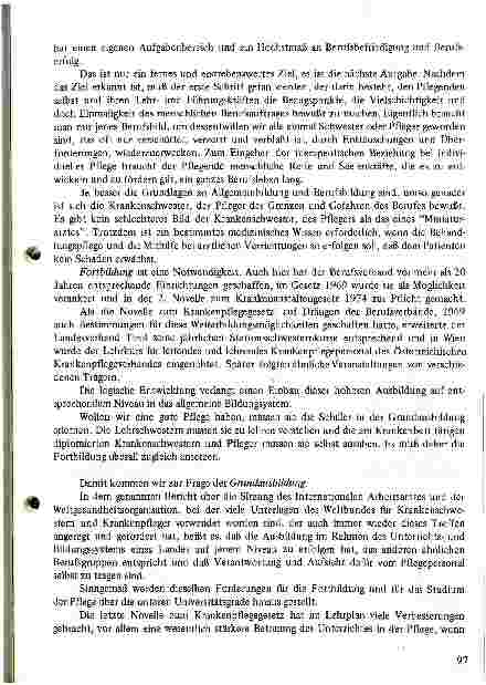 Vorschauseite 3: Aufgabenbereich des diplomierten Krankenpflegepersonals im Gesundheitswesen der Gegenwart