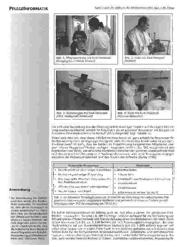Vorschauseite 4: Perspektiven der Informationstechnologiein der Pflege