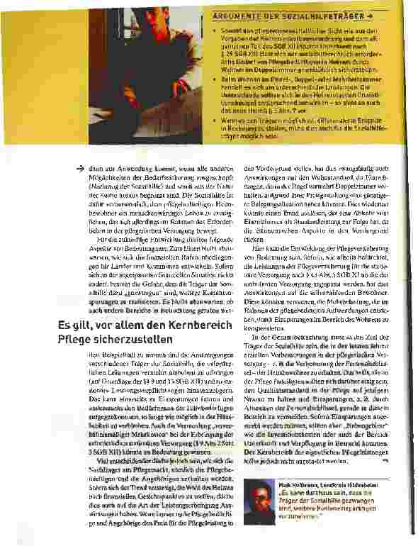 Vorschauseite 3: Nur das Notwendige kann finanziert werden