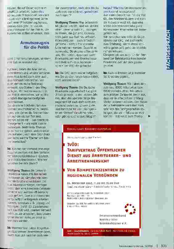 Vorschauseite 2: Gemeinsam durchs Tal der TränenInteressenverband kommunaler Krankenhäuser