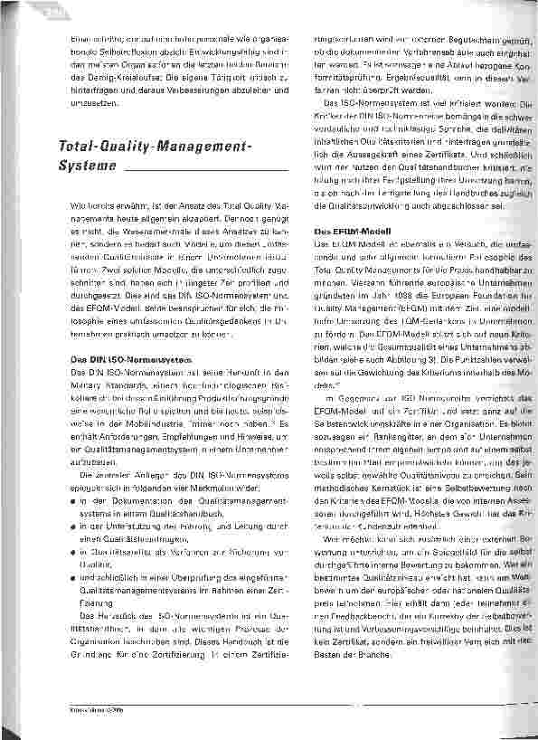 Vorschauseite 6: Qualität ist das Gegenteil von Zufall