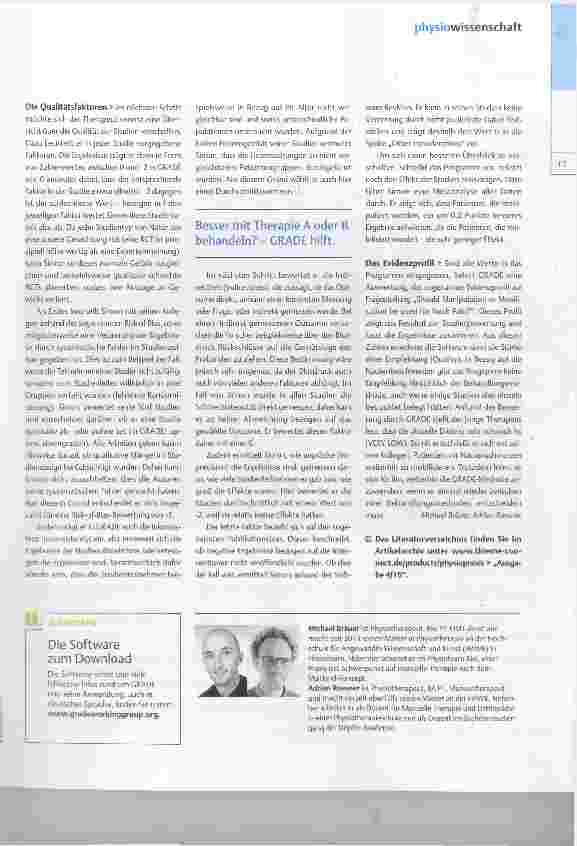 Vorschauseite 2: Von der Evidenz zur Empfehlung