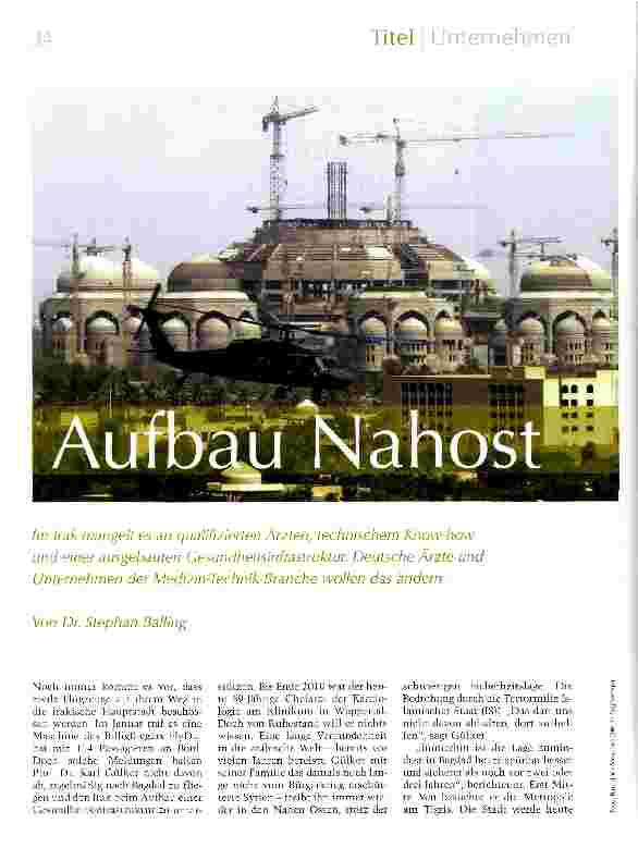 Vorschauseite 1: Aufbau Nahost