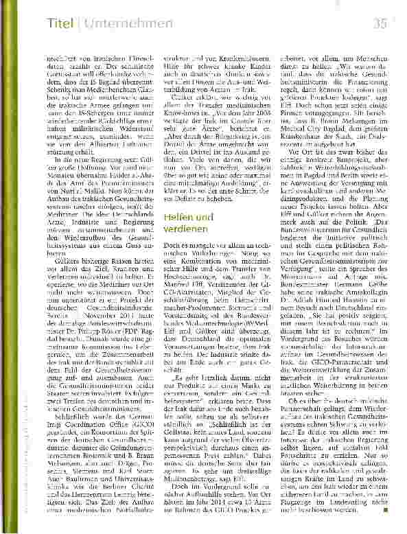 Vorschauseite 2: Aufbau Nahost