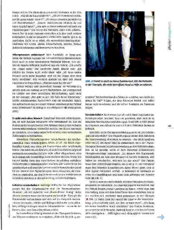 Vorschauseite 2: Kommunikation in der Physiotherapie Die richtigen Worte finden