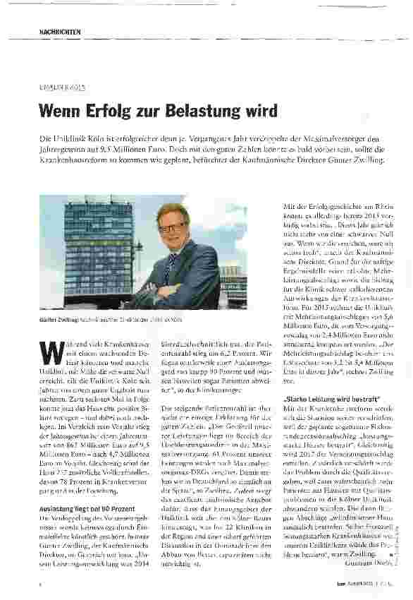 Vorschauseite 1: Wenn Erfolg zur Belastung wird