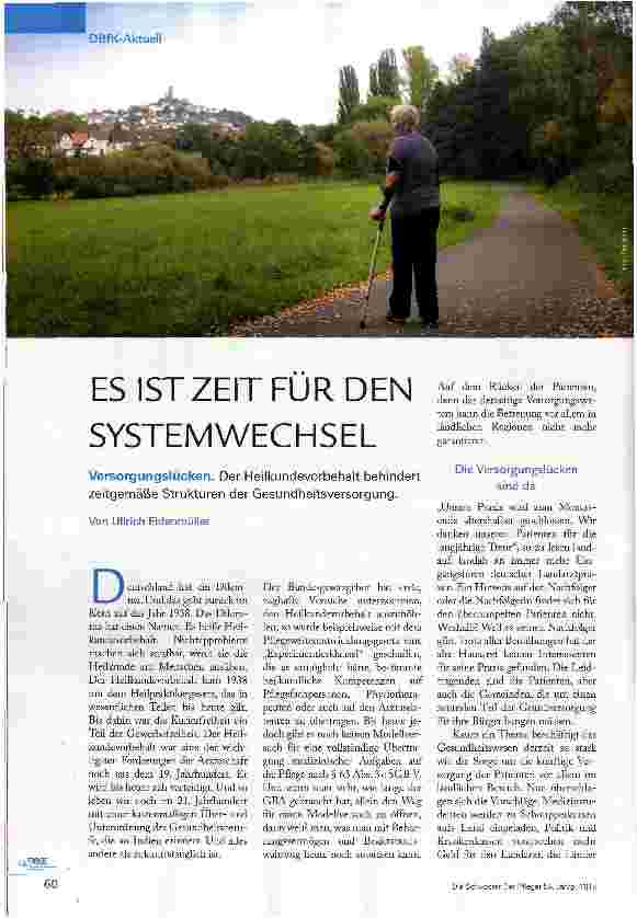 Vorschauseite 1: ES IST ZEIT FÜR DEN SYSTEMWECHSEL