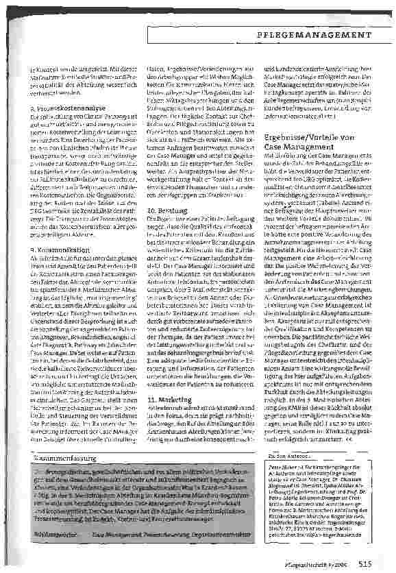 Vorschauseite 3: Qualität, Wirtschaftlichkeit und Humanität vereinigen