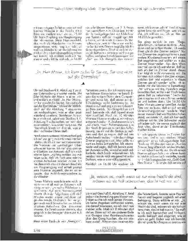 Vorschauseite 2: Organisation und Philosophie eines Spitalaufenthaltes oder Erlebnisse von Peter M. im Spital