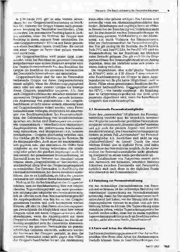 Vorschauseite 2: Die Beschlussfassung der Personalvertretungen