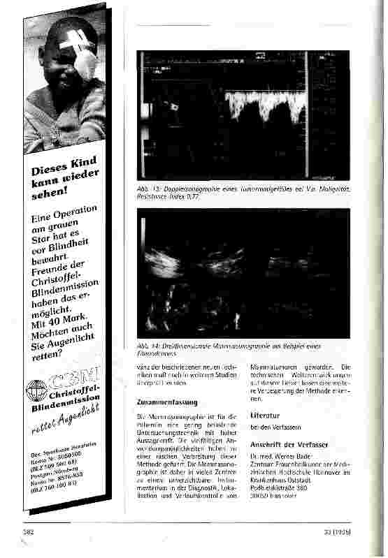 Vorschauseite 6: Klinische Bedeutung der Mammasonographie
