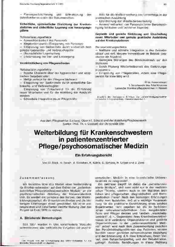 Vorschauseite 2: Rationalisierung im Pflegebereich durch organisatorischen Maßnahmen