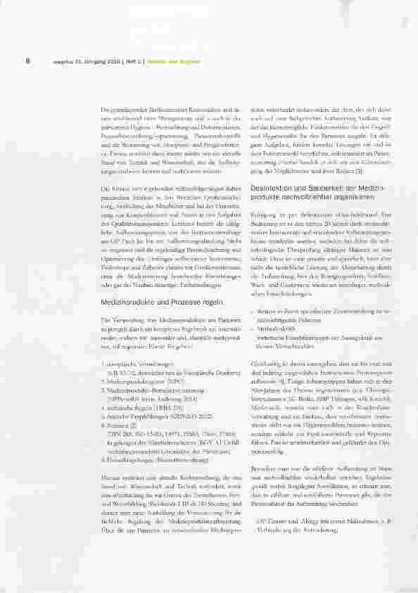 Vorschauseite 2: Validierte Aufbereitung von Medizinprodukten