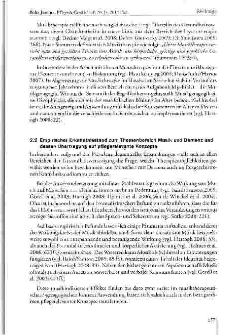 Vorschauseite 5: Die Auswirkungen musikalischer Interventionen auf Menschen mit Demenz in niedrigschwelligen Betreuungsgruppen: Eine qualitative Studie über das Erleben pflegender Angehöriger