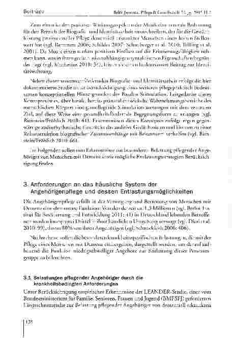 Vorschauseite 6: Die Auswirkungen musikalischer Interventionen auf Menschen mit Demenz in niedrigschwelligen Betreuungsgruppen: Eine qualitative Studie über das Erleben pflegender Angehöriger