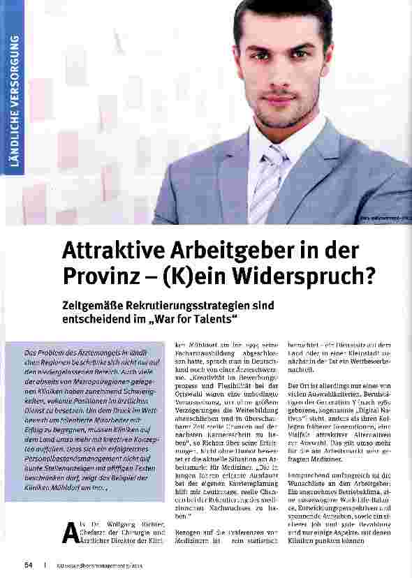 Vorschauseite 1: Attraktive Arbeitgeber in der Provinz - (K)ein Widerspruch?