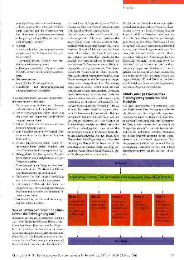 Vorschauseite 2: Die Fahrleistung von Senioren schulen