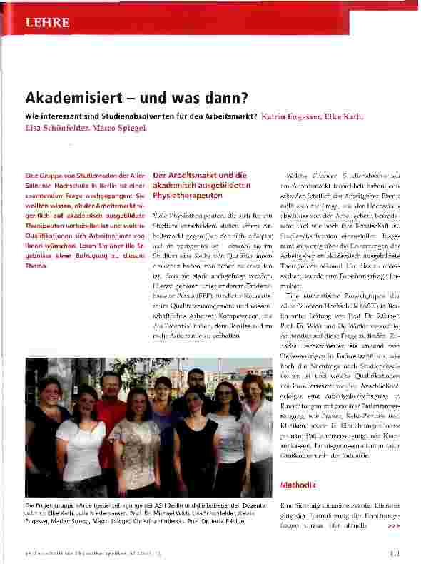 Vorschauseite 1: Akademisiert - und was dann?