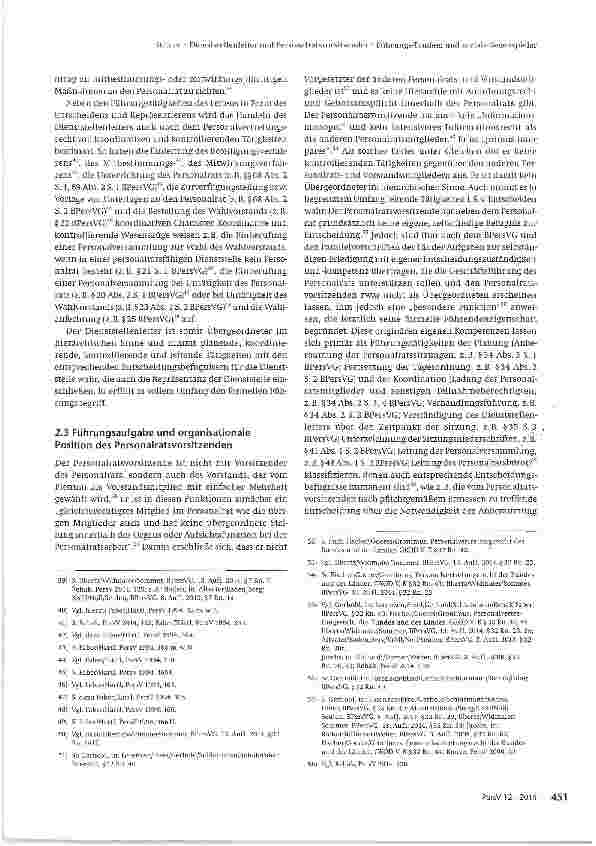 Vorschauseite 5: Dienststellenleiter und Personalratsvorsitzender -Führungs-Tandem und soziale Gegenspieler