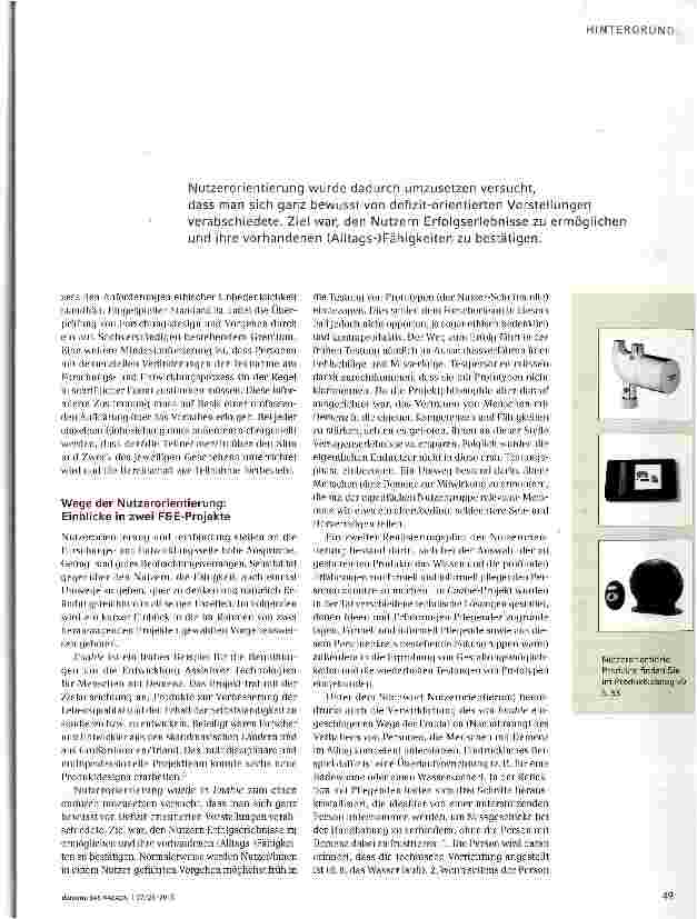 Vorschauseite 2: Stichwort Nutzerorientierung