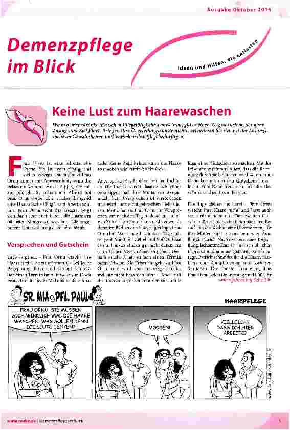 Vorschauseite 1: Keine Lust zum Haarewaschen