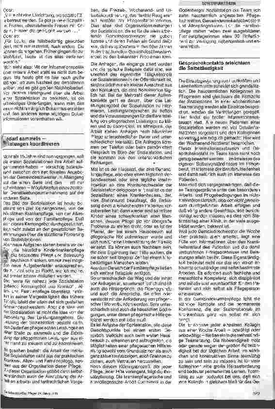 Vorschauseite 2: Aus dem Alltag einer Sozialstation