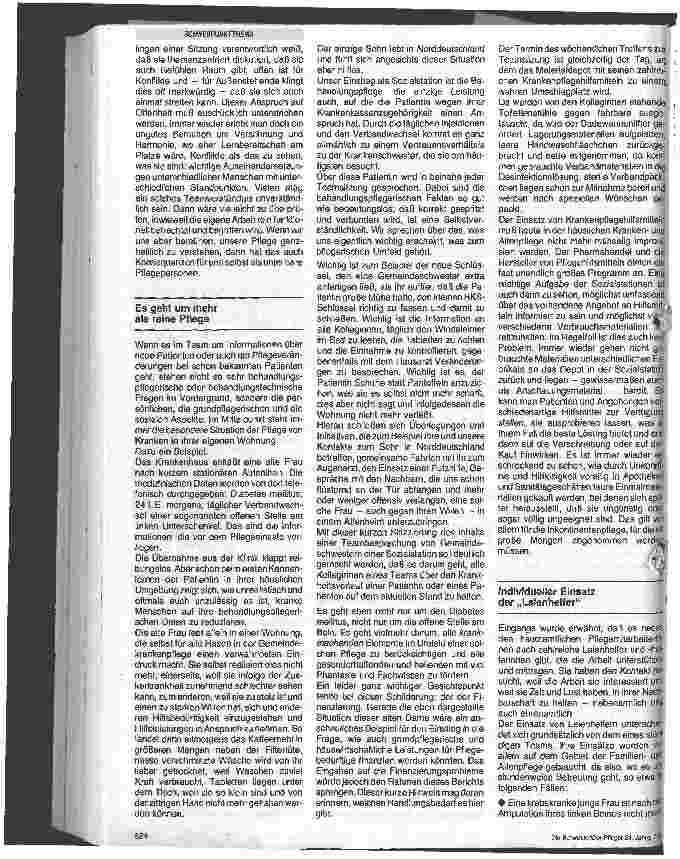 Vorschauseite 3: Aus dem Alltag einer Sozialstation