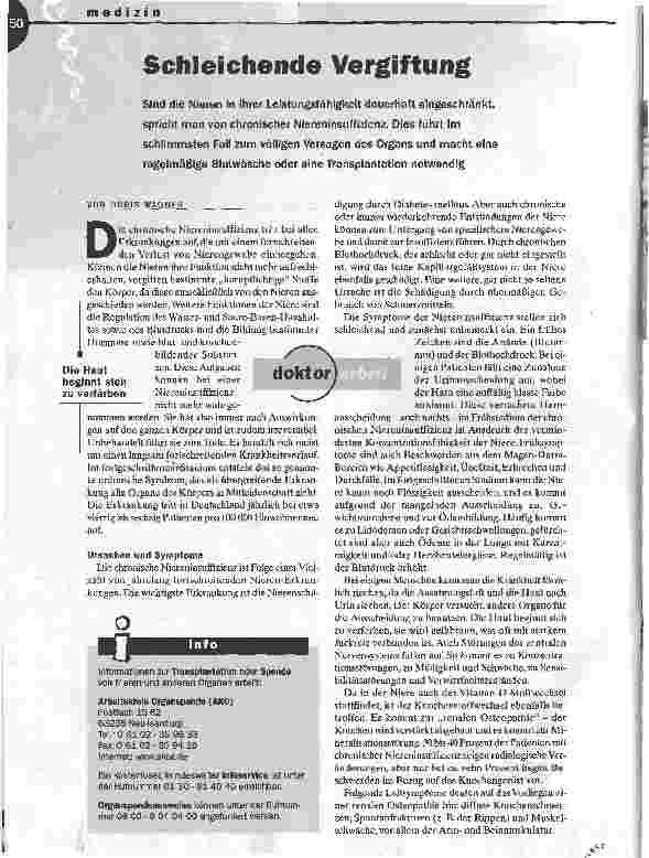 Vorschauseite 1: Schleichende Vergiftung