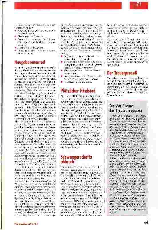 Vorschauseite 4: Möglichkeiten der Unterstützung betroffenrer Eltern in der Klinik
