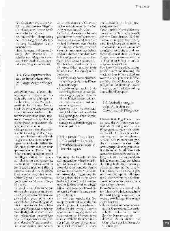 Vorschauseite 4: Erscheinungsformen von Gewalt und Gewaltprävention in pflegenden Beziehungen