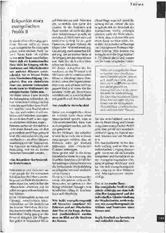 Vorschauseite 6: Was ist das Evangelische an einem evangelischen Krankenhaus?